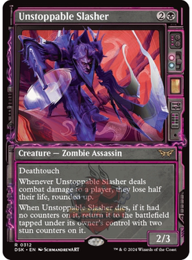 万智牌 Unstoppable Slasher 难阻刀客 鬼屋惊魂 异画 平/闪