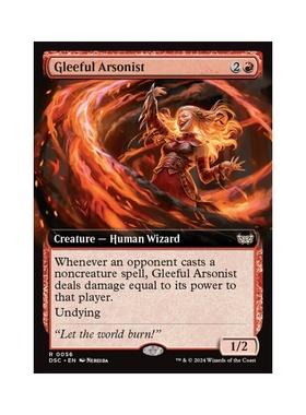 万智牌 欢乐纵火师 Gleeful Arsonist 扩画 暮悲邸:鬼屋惊魂 金