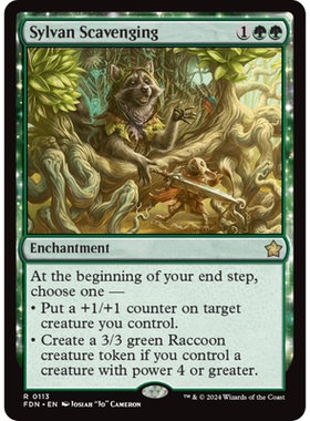 森林清还 Sylvan Scavenging 平/闪/扩画 基石构筑 FDN 绿色 金