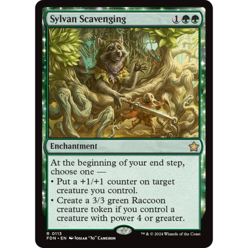森林清还 Sylvan Scavenging 平/闪/扩画 基石构筑 FDN 绿色 金