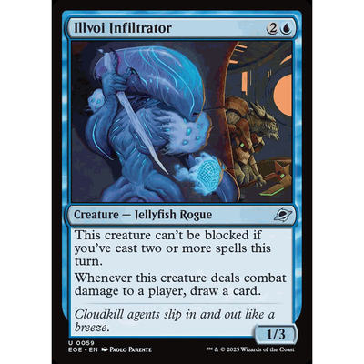 呆 万智牌 依沃伊渗透着 Illvoi Infiltrator 平/闪 虚空边域 EOE