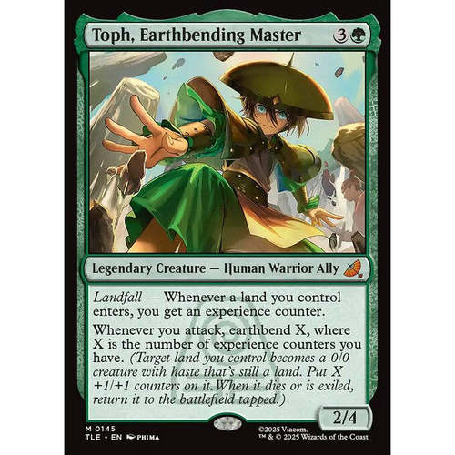 万智牌 Toph, Earthbending Master 运土宗师拓芙 TLE 扩画 平/闪