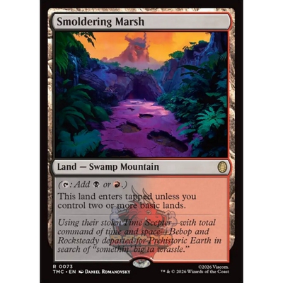 万智牌 TMC 忍者神龟指挥官 Smoldering Marsh 闷燃沼地 平/闪