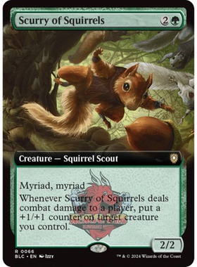 万智牌 松鼠急群 Scurry of Squirrels 斑隆洛指挥官 扩画 平/闪