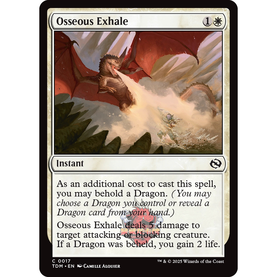 呆呆龙 万智牌 鞑契 龙岚录 平/闪 Osseous Exhale 白骨吐息