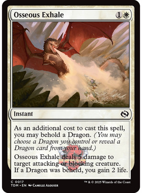 呆呆龙 万智牌 鞑契 龙岚录 平/闪 Osseous Exhale 白骨吐息