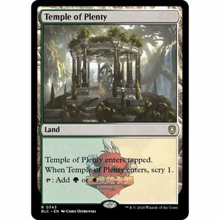 万智牌 丰足殿堂 Temple of Plenty 343 英文 平 斑隆洛 BLB