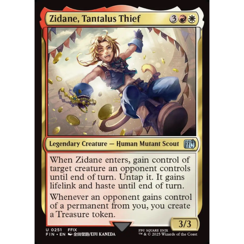 万智牌 坦塔罗斯盗贼吉坦 Zidane Tantalus Thief 平/闪 最终幻想