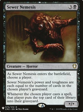 呆呆龙卡牌 万智牌 英文 the list 暗渠宿敌 黑色 金