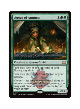 万智牌 暮秋卜算师 Augur of Autumn 暮悲邸:鬼屋惊魂指挥官 绿色