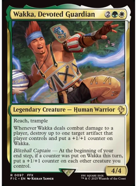 虔诚护卫瓦卡 Wakka Devoted Guardian 平/闪/扩画 最终幻想