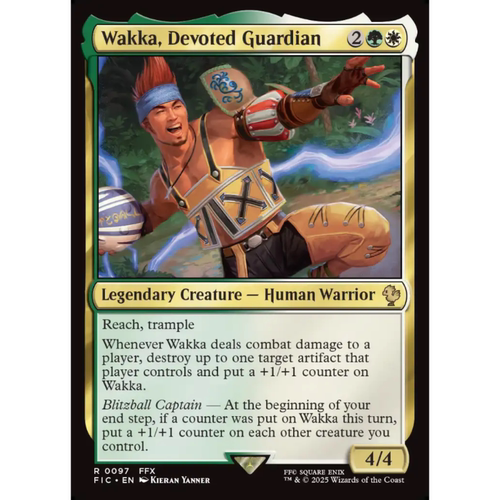 虔诚护卫瓦卡 Wakka Devoted Guardian 平/闪/扩画 最终幻想