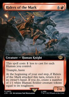 万智牌 riders of the mark 扩画 英文 魔戒节假日版 红色 金