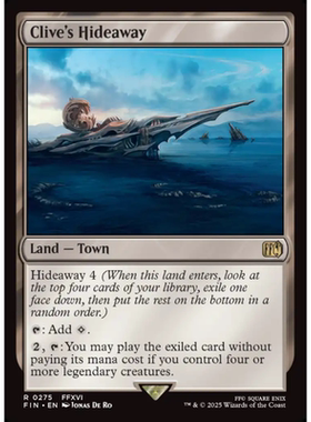 呆呆龙 万智牌 克莱夫的藏身处 Clive's Hideaway 平/闪 最终幻想