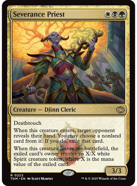 万智牌 鞑契 龙岚录 平/闪/扩画 Severance Priest 逐亲僧侣