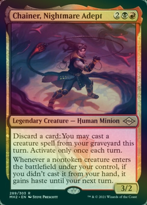 呆呆龙卡牌 万智牌 摩登新篇2 英文 梦魇专家崔纳 多色 金