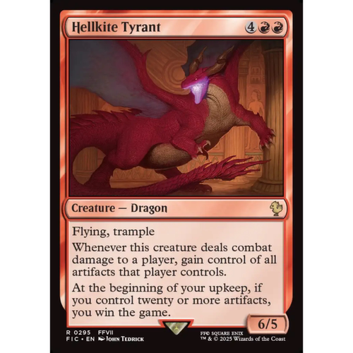 呆呆龙 万智牌 暴君残虐者 Hellkite Tyrant 平/闪/扩画 最终幻想