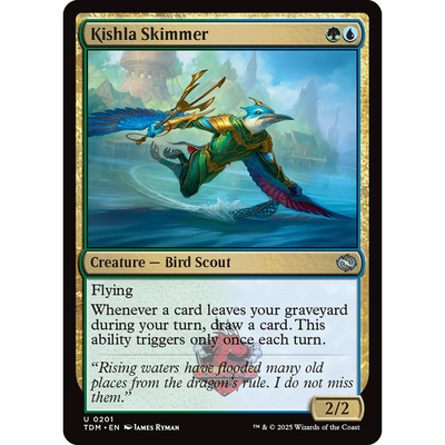 万智牌 鞑契 龙岚录 平/闪 Kishla Skimmer 济奇拉掠空鸟