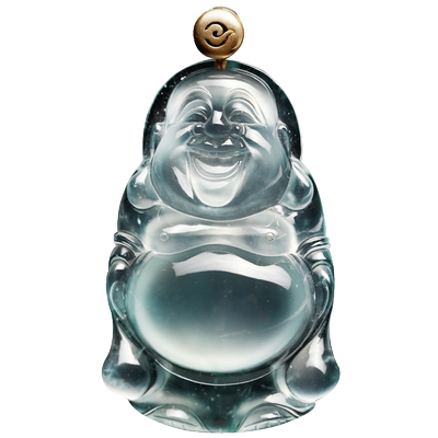 七彩云南佛公冰种翡翠