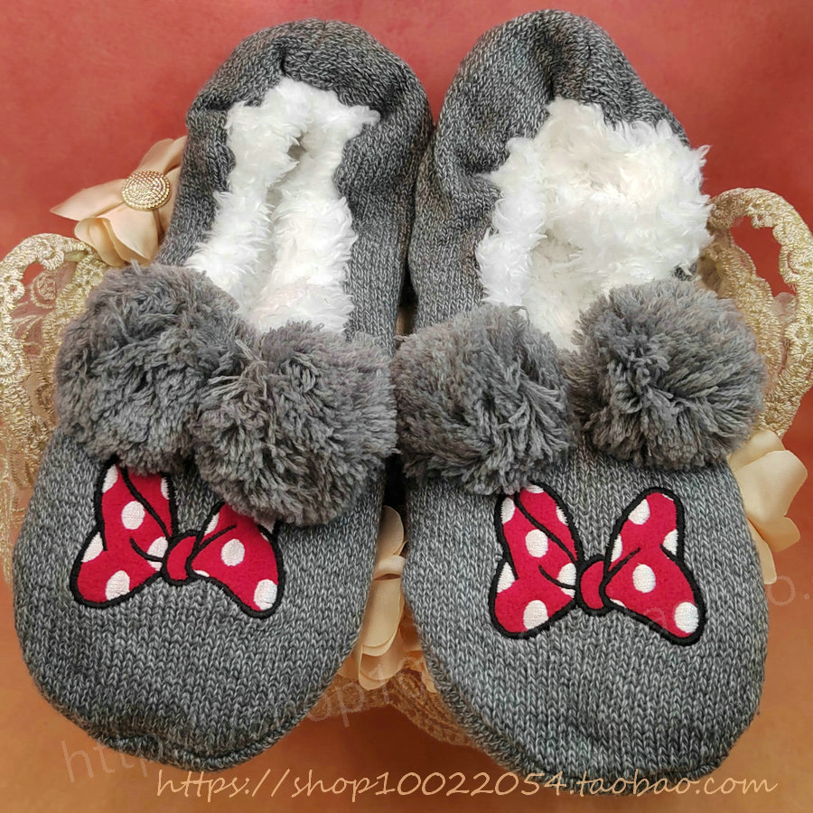 满30全店包邮特厚针织毛线羊羔绒防滑地板棉鞋保暖袜套袜羊绒羊毛