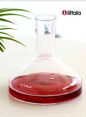 iittala水晶玻璃酒瓶红酒器酒具壶平口醒酒器分酒器1900ml