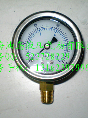 径向压力表 油压 耐震压力表Y60-LA50KG 100KG 150KG 250KG