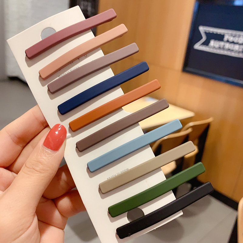 莫兰迪少女儿童可爱韩国发夹