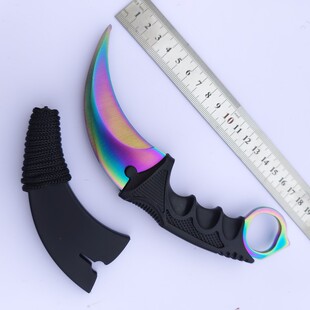 CSGO游戏周边道具多普勒 二西莫夫 淬火咆哮未开刃不锈钢材质爪刀