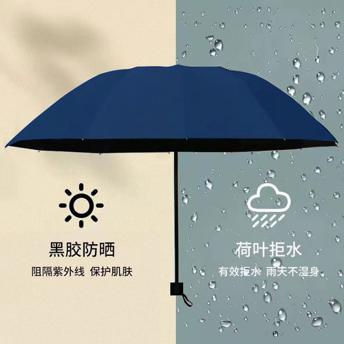 雨众大号手动折叠雨伞晴雨两用伞