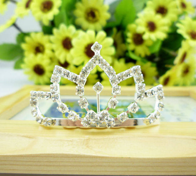 韩版儿童皇冠 儿童小皇冠发夹 盘发插梳 公主头饰 饰品 中号|ruв категории Украшения,ювелирные изделия, шпилька - от Buy2taobao.com для оказания профессиональной услуги покупки агента Taobao