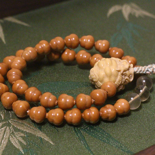 三元福宝葫芦三官讳手串36颗桃核雕刻葫芦手持持呪道家专用