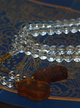 三官流珠雕刻三官全文108念珠