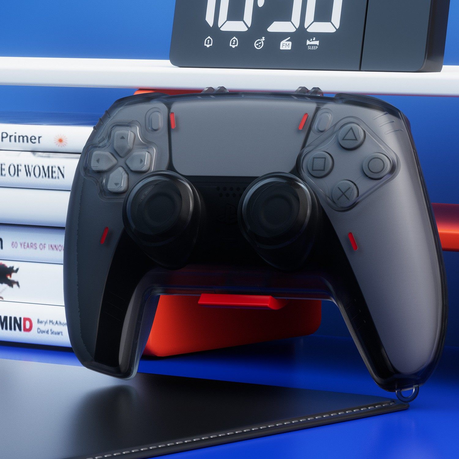 适用PS5游戏手柄保护套全包硬壳PC保护壳 PS5无线游戏手柄保护壳