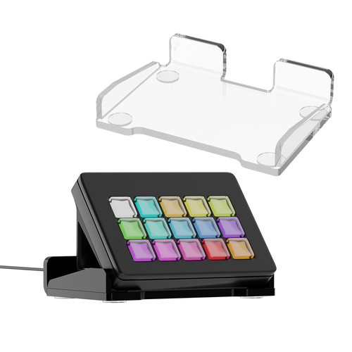 适用于StreamDeck MK.2控制台防滑底座 桌面九键控制器亚克力支架