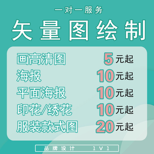 画图案矢量格式CDR软件画图抠图平面设计临摹AI描图高清制图制作