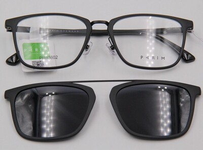 派丽蒙男女偏光套镜近视眼镜框架