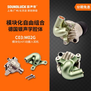 Acoustune HSX1001德国银C03+M02G有线模块化入耳机塞 圆声带行货