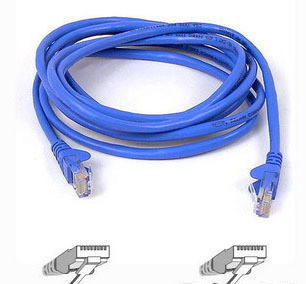 机制压模网线 RJ45 8芯双绞线 实长4.5 成品网线 5米 ADSL网线