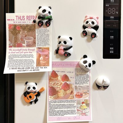 2024新款熊猫冰箱贴磁贴中国城市成都磁性贴高级感高颜值创意文创