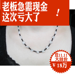 镇店之宝豪华贵重宝石梨形61.74克拉女款群镶钻石项链14kVS-H-J