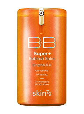 韩国产原装SKIN79橙桶BB霜维他命抗氧化美白遮瑕防晒橙色spf50