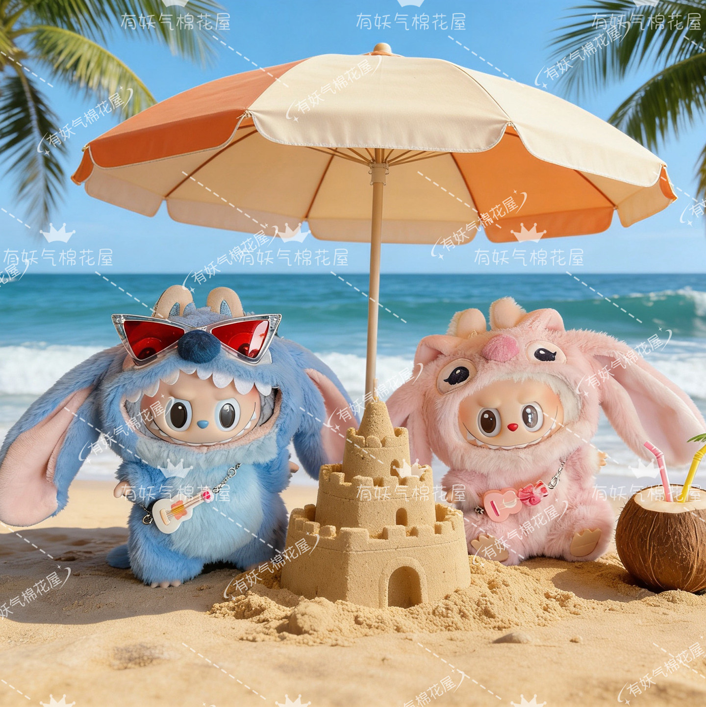 一代二代三代拉布布娃衣17cm史迪奇娃衣labubu娃衣