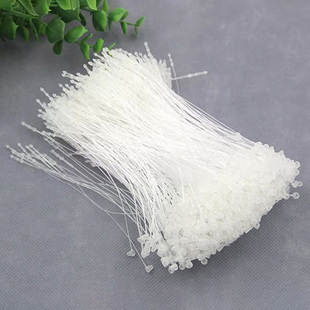 透明吊牌绳优质塑料手穿针子母扣吊牌线胶针挂绳服装吊绳标签通用