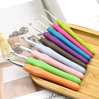 Silicone mềm Xử lý Rainbow Hook Hook Bộ công cụ Dệt Túi Khăn quàng cổ Áo len Công cụ kẹo Màu Bộ - Công cụ & vật liệu may DIY kim máy may công nghiệp