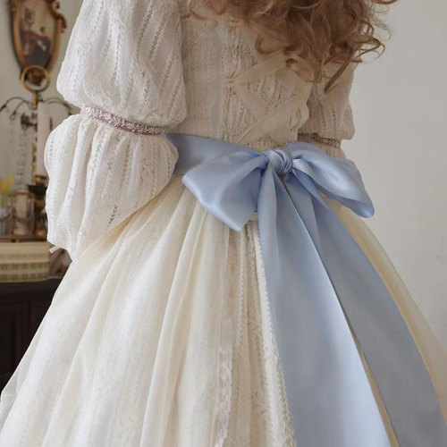 甜美风丝带腰带lolita搭配推荐