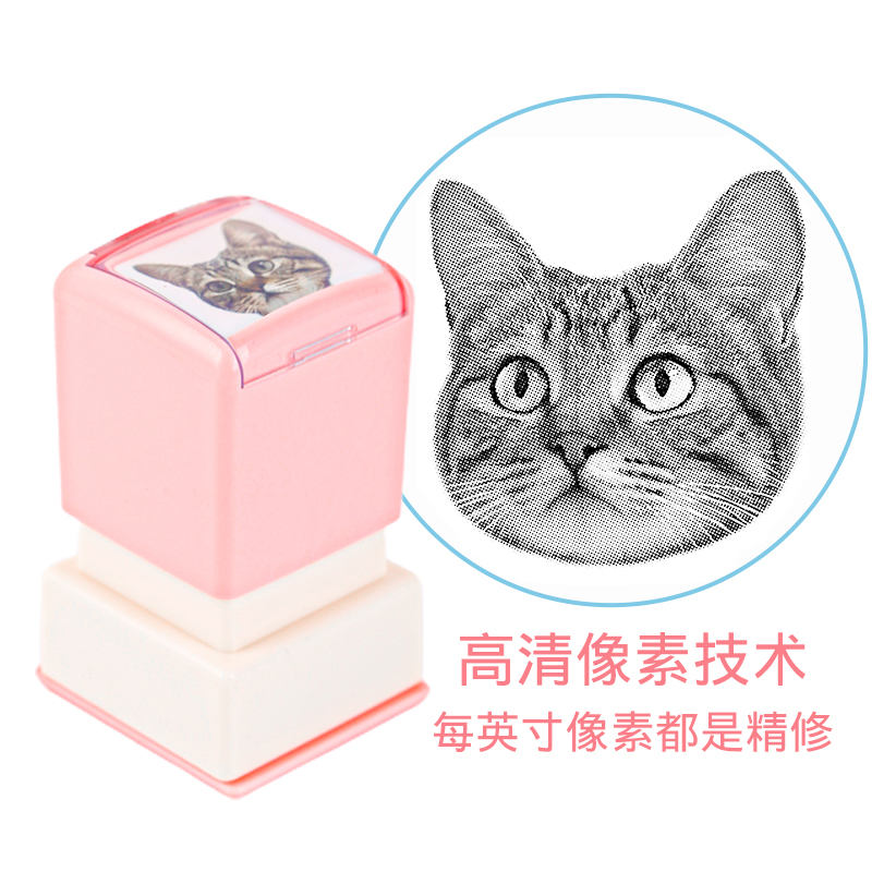 定制宠物头像猫猫狗狗猫头猫咪印章肖像照片图案人像卡通DIY周边-封面