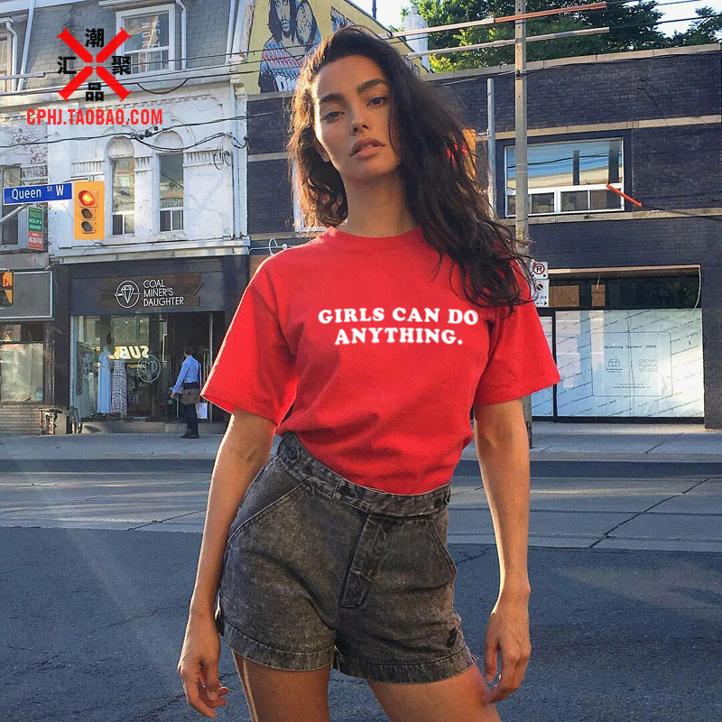 Å·ÃÀ½ÖÍ·ÓÄĬ×Öĸgirls can do anythingÓ¡»¨¸Ûζ¿íËɶÌÐätÐôÅ®ÏÄ