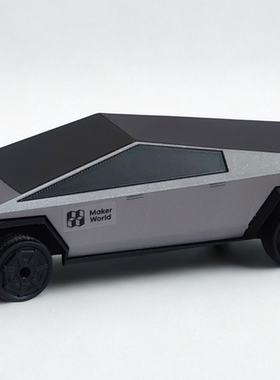 特斯拉CyberTruck电动遥控玩具车3D打印