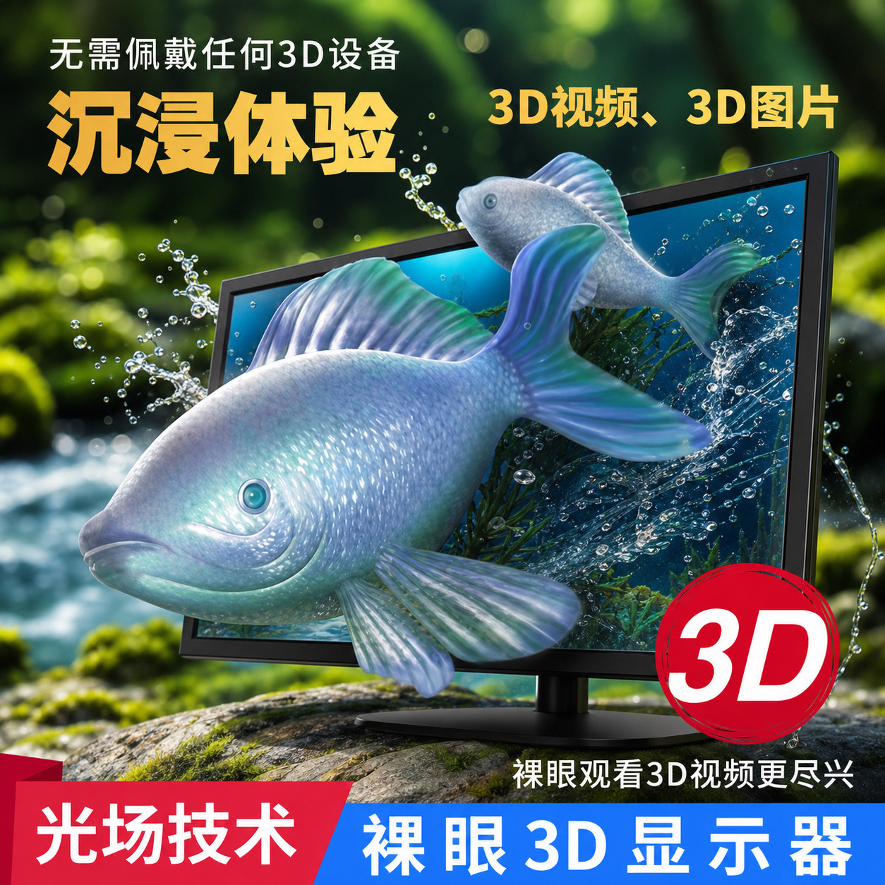 3D教学3D模型展示英伦科技裸眼3D