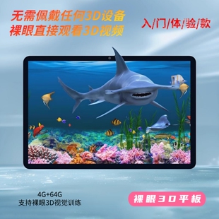 裸眼3D平板电脑PAD升级版 支持3D视觉训练裸眼直看3D视频办公学习